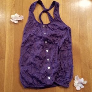 Y2K Purple Self Esteem women's Tank Top Medium